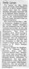 Emily Parkinson Loram Obituary