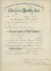 Arthur Parkinson & Amalie Theurer Wedding Certificate