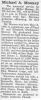 Michael Mooney Obituary 1988